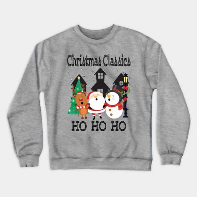 Christmas Classics,  HO HO HO Crewneck Sweatshirt by Blended Designs